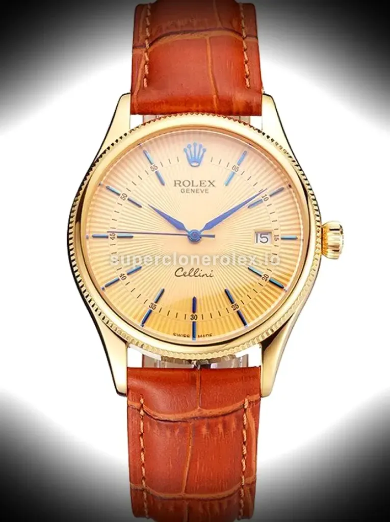 Rolex Cellini 38mm Gold Dial Rep016797 replica watch
