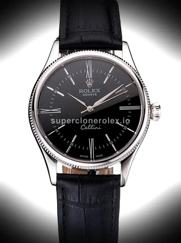 Rolex Cellini 38mm Black Dial Rep016804 replica watch