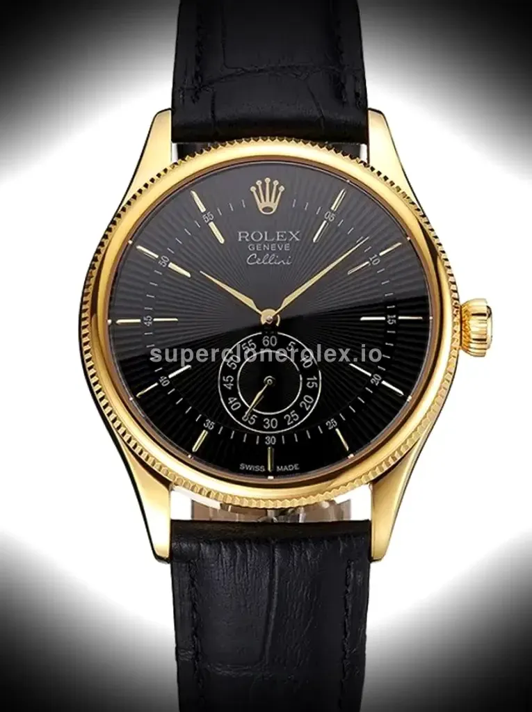 Rolex Cellini 38mm Black Dial Rep016806 replica watch