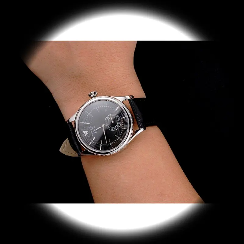 Cellini REP016790 Swiss replica black dial — angled view