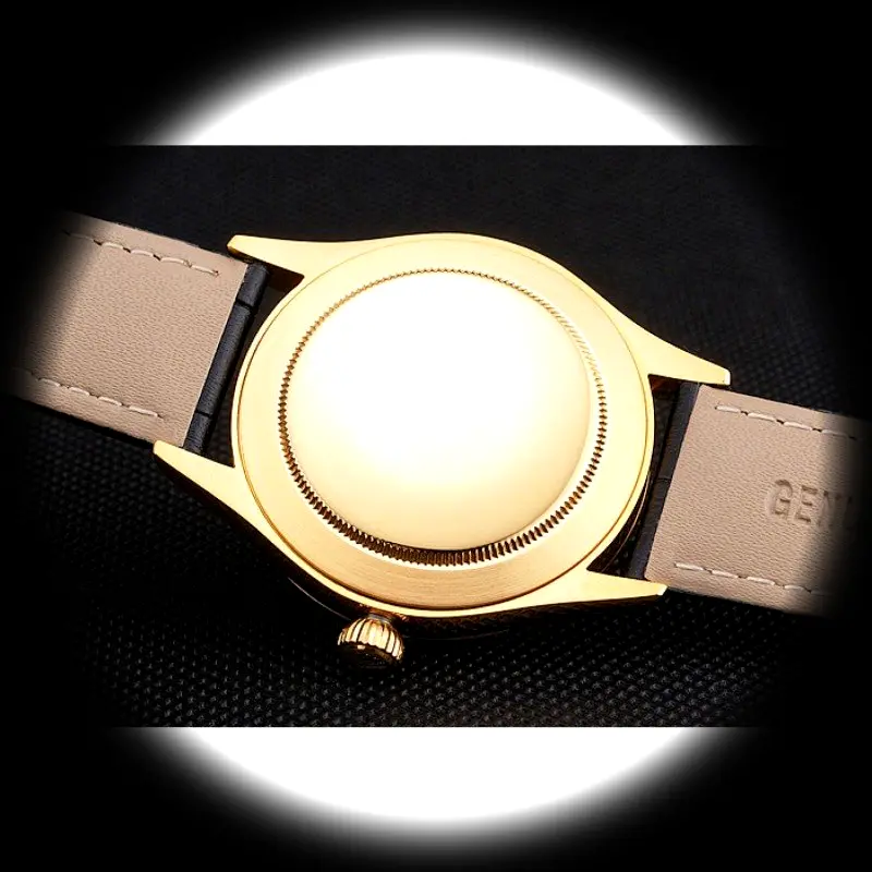 Rolex Cellini REP016803 Swiss clone 38mm — crown and case detail