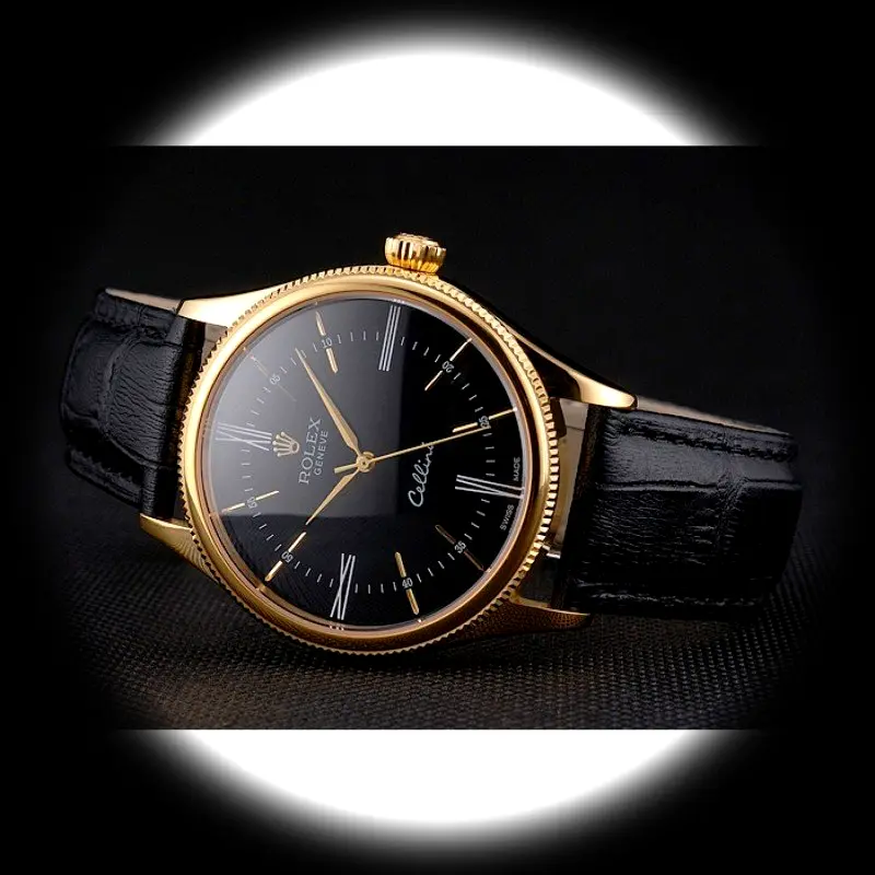 Rolex Cellini REP016814 super clone black dial — caseback detail