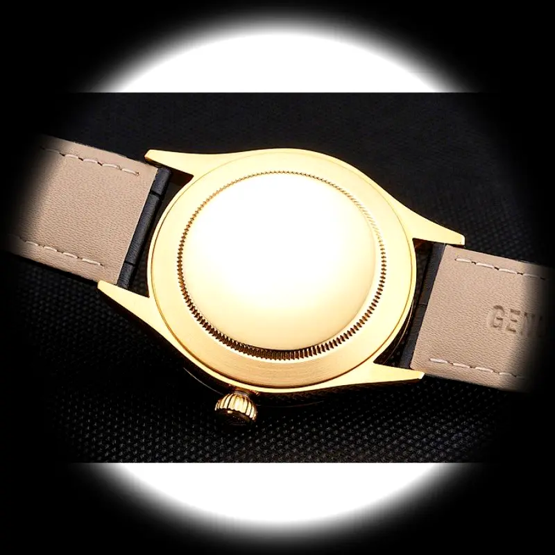 Rolex Cellini REP016814 Swiss replica 38mm — crown and case detail