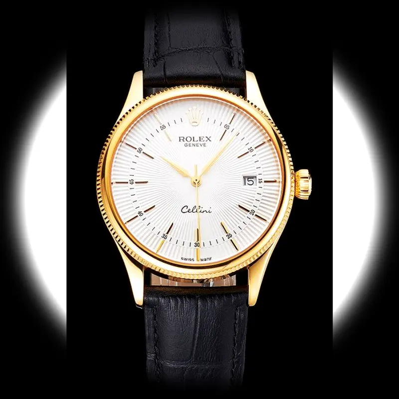 Rolex Cellini REP016791 Swiss clone 38mm — dial close-up