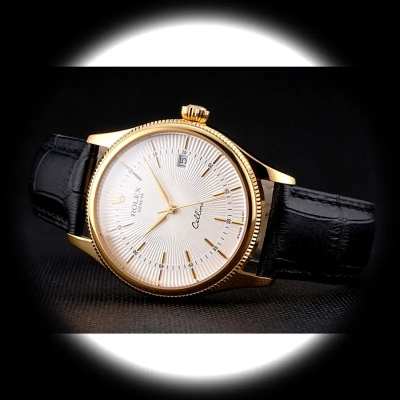 Rolex Cellini REP016791 Swiss replica white dial — caseback detail