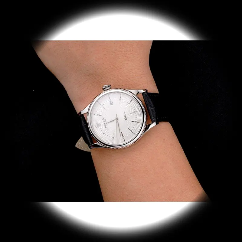 Cellini REP016802 1:1 super clone white dial — angled view