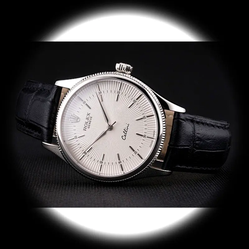 Rolex Cellini REP016805 super clone white dial — caseback detail