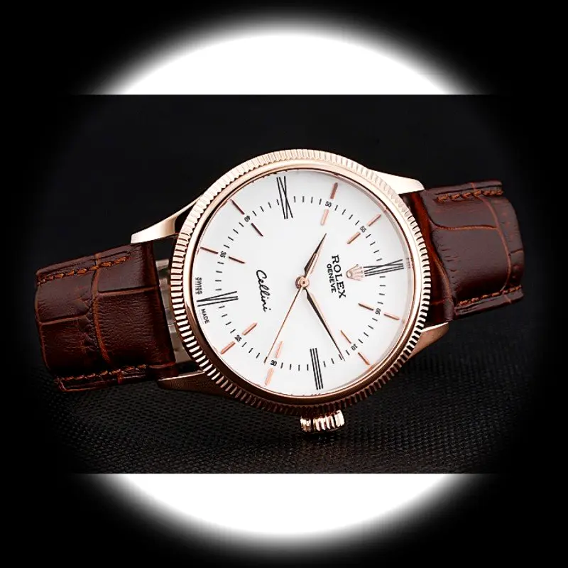 Cellini 622655 Swiss clone white dial — caseback detail