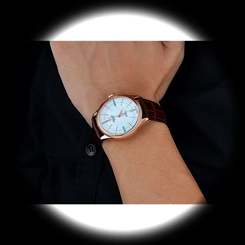 Rolex Cellini 622655 Swiss clone — lume shot