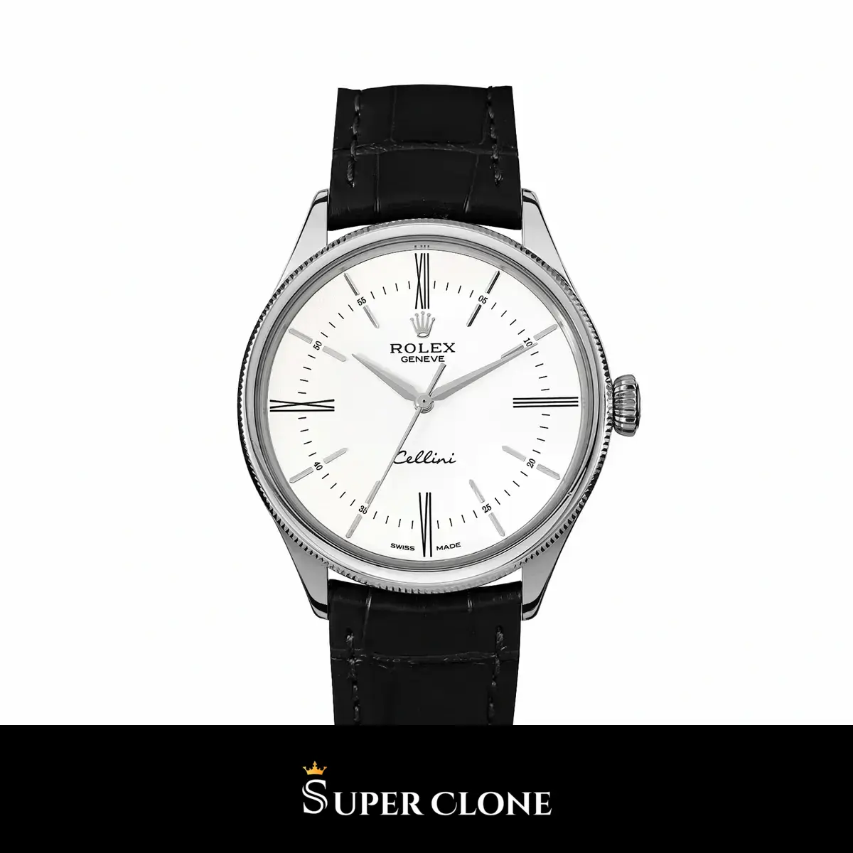 Cellini 50509 super clone white dial, front view