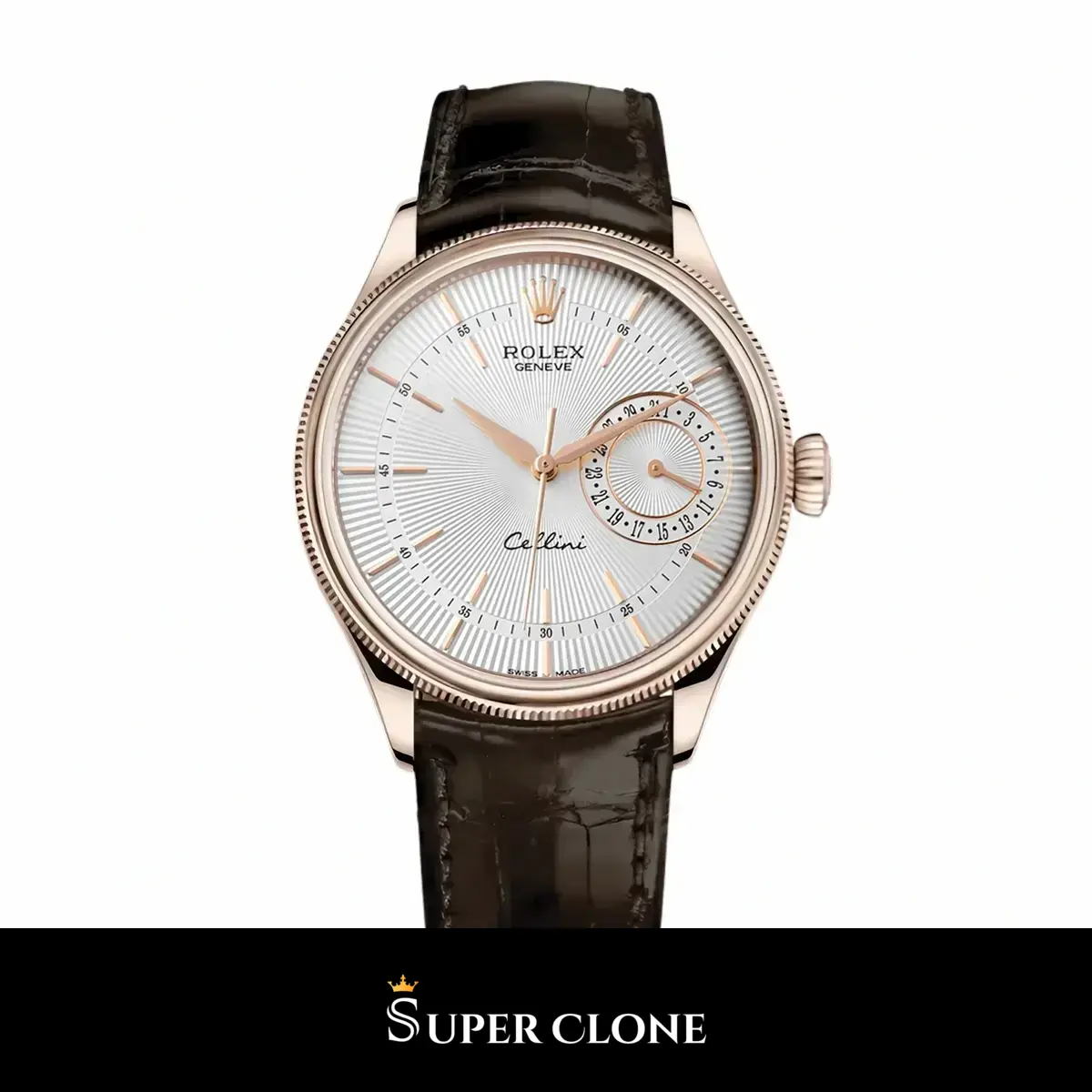 Rolex Cellini 50515 super clone white dial, front view