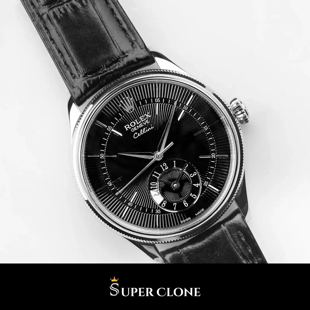 Cellini 50529, leather strap bracelet, sapphire crystal
