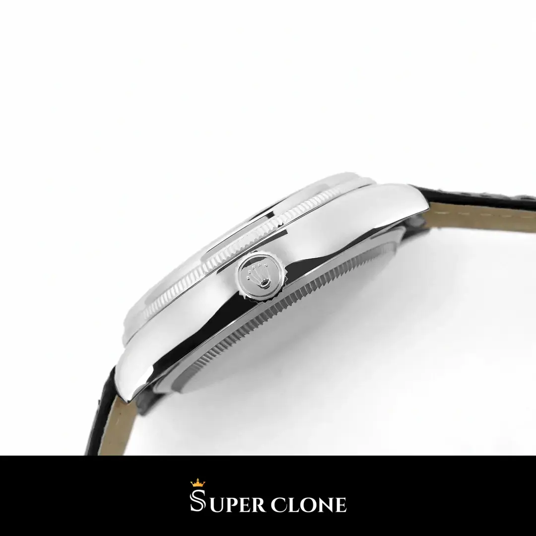 Cellini 50529, leather strap bracelet, sapphire crystal