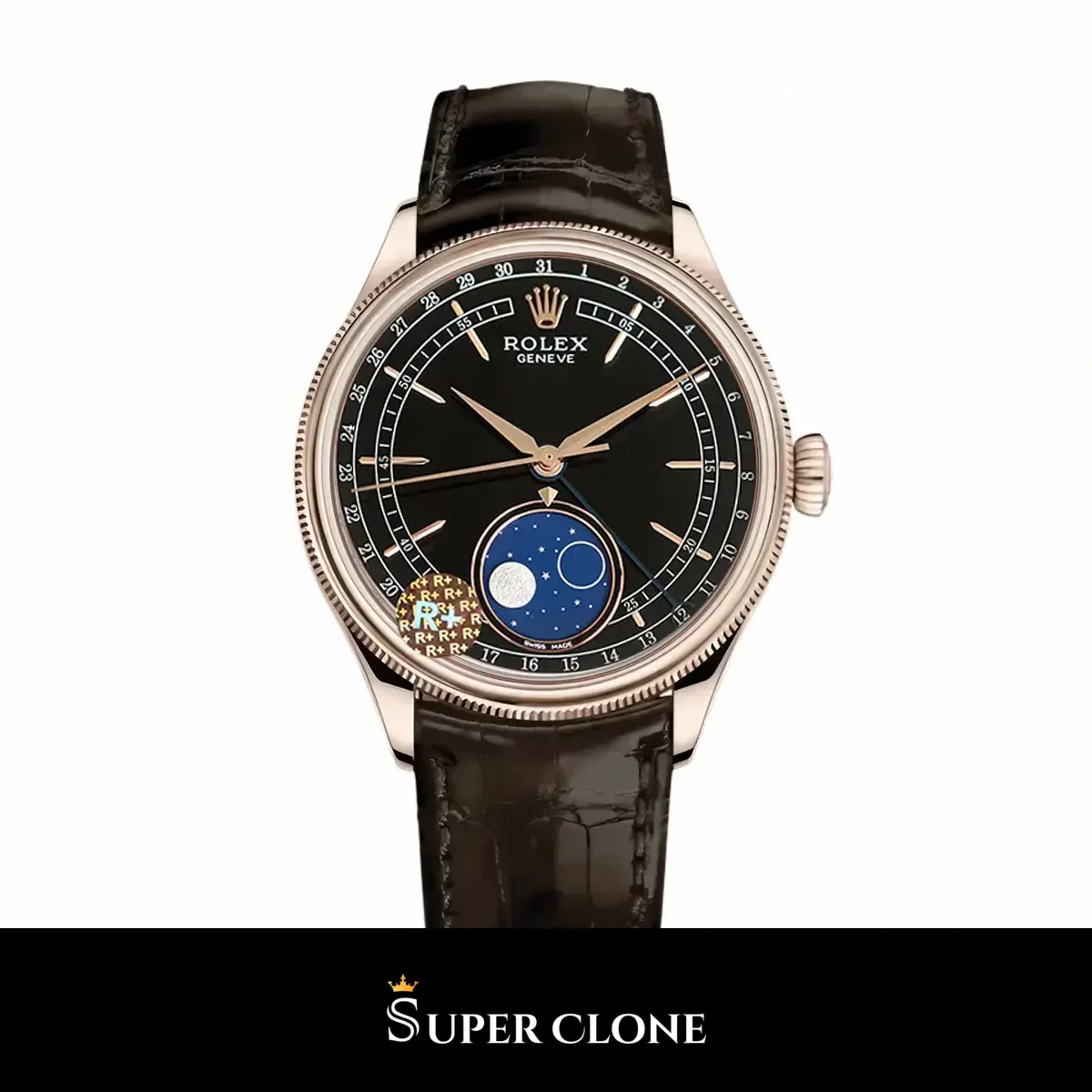 Rolex Cellini 50535 super clone black dial, front view
