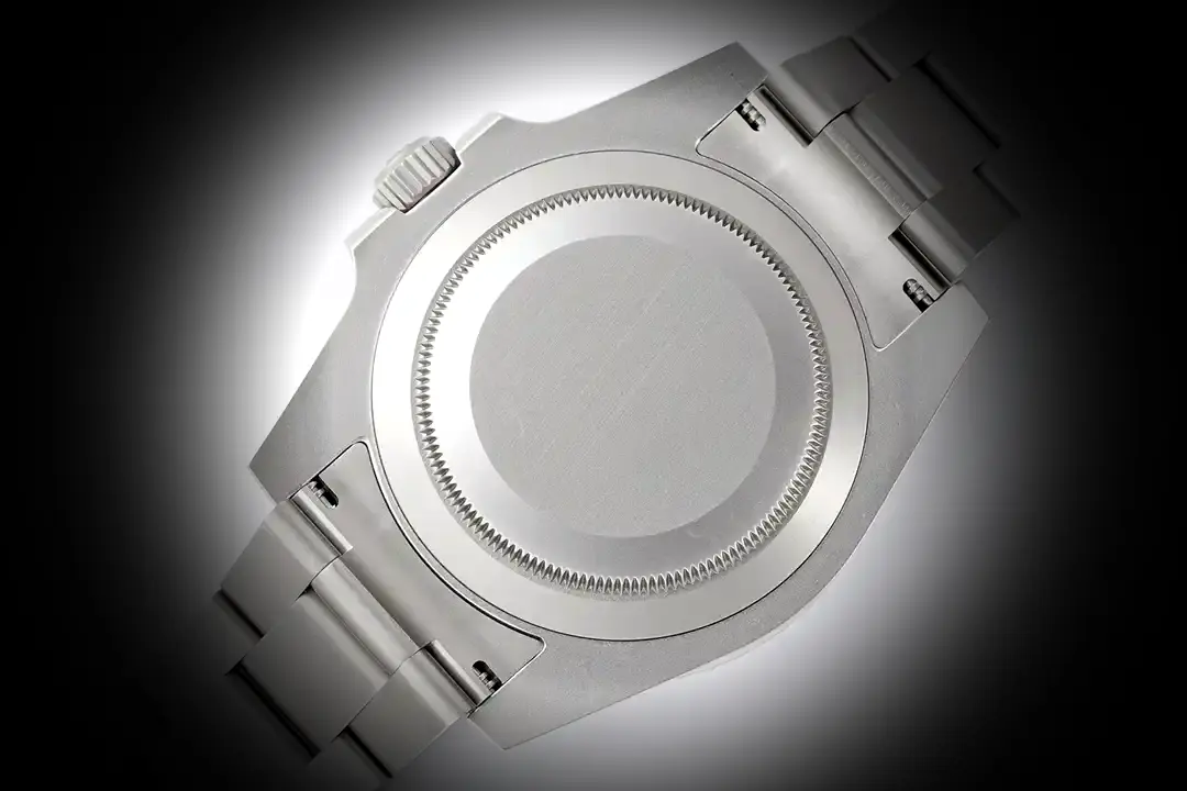 Rolex Submariner 116610LN Swiss replica glacial grey dial — angled view