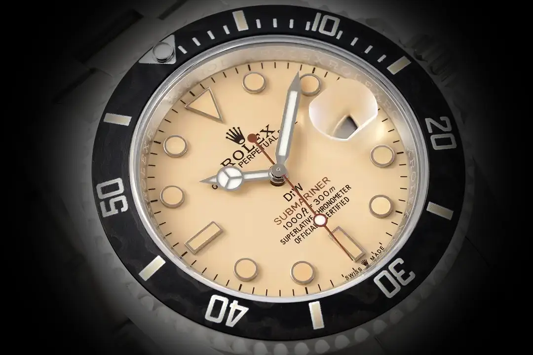 Rolex Submariner 116610LN Swiss replica light brown dial — caseback detail