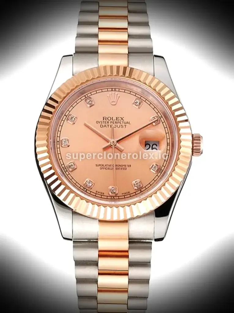 Rolex Datejust 41mm Rose Gold Dial Rep016816 replica watch