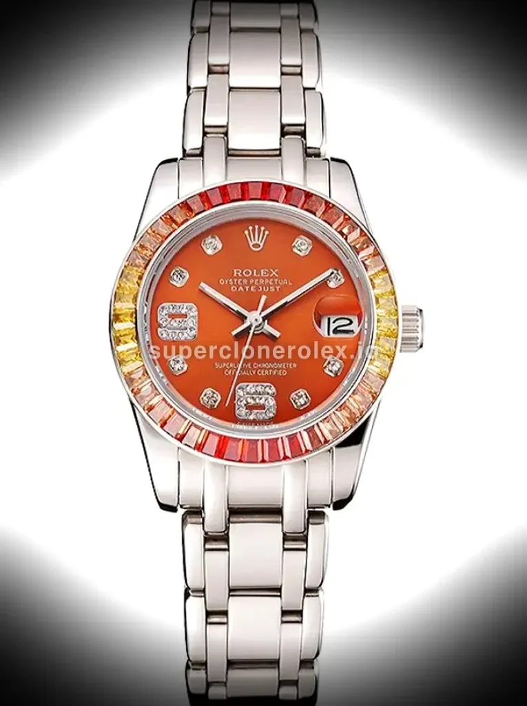 Rolex Datejust 33mm Orange Dial Rep016821 replica watch