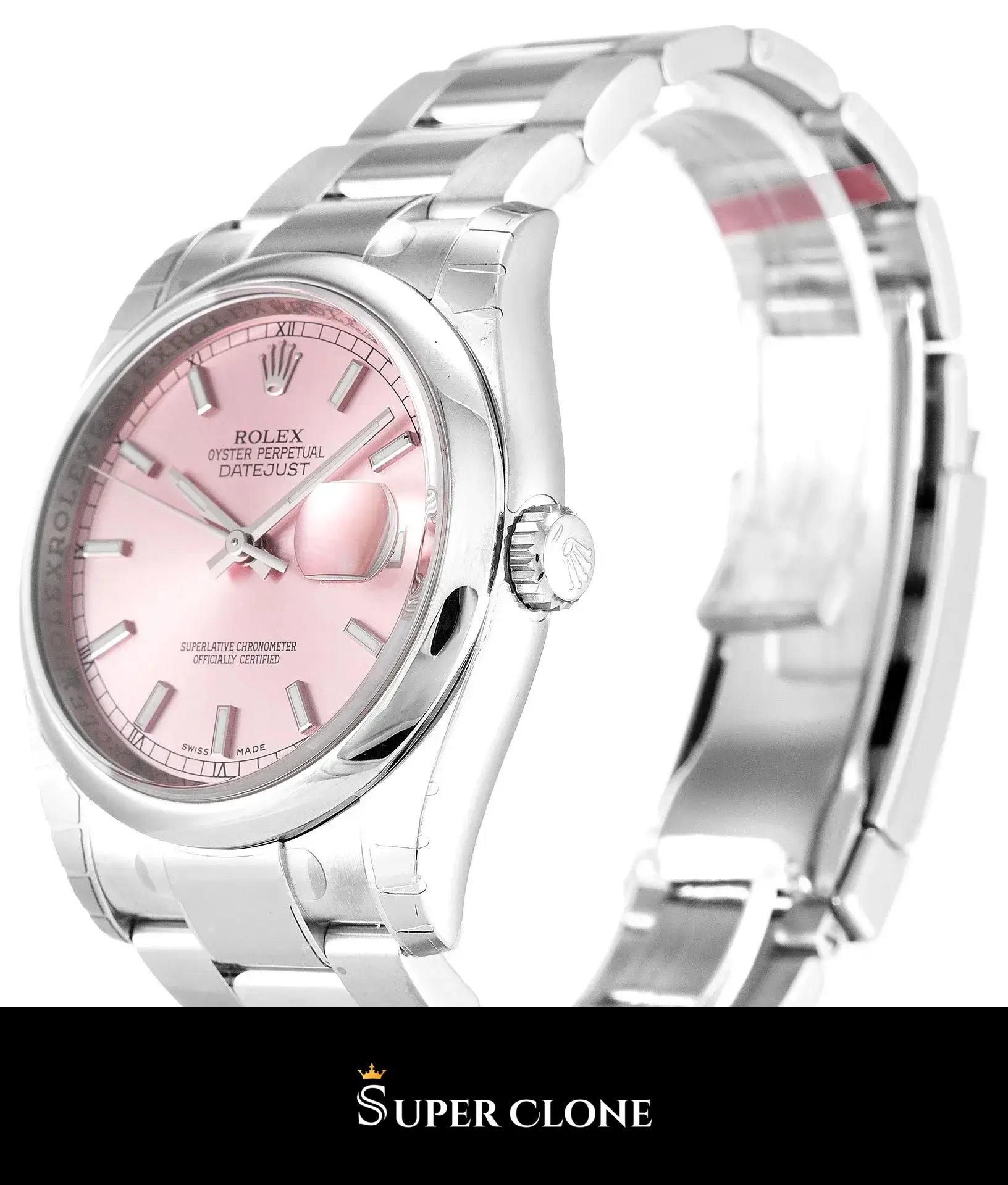 Datejust 116200, stainless steel case, smooth bezel