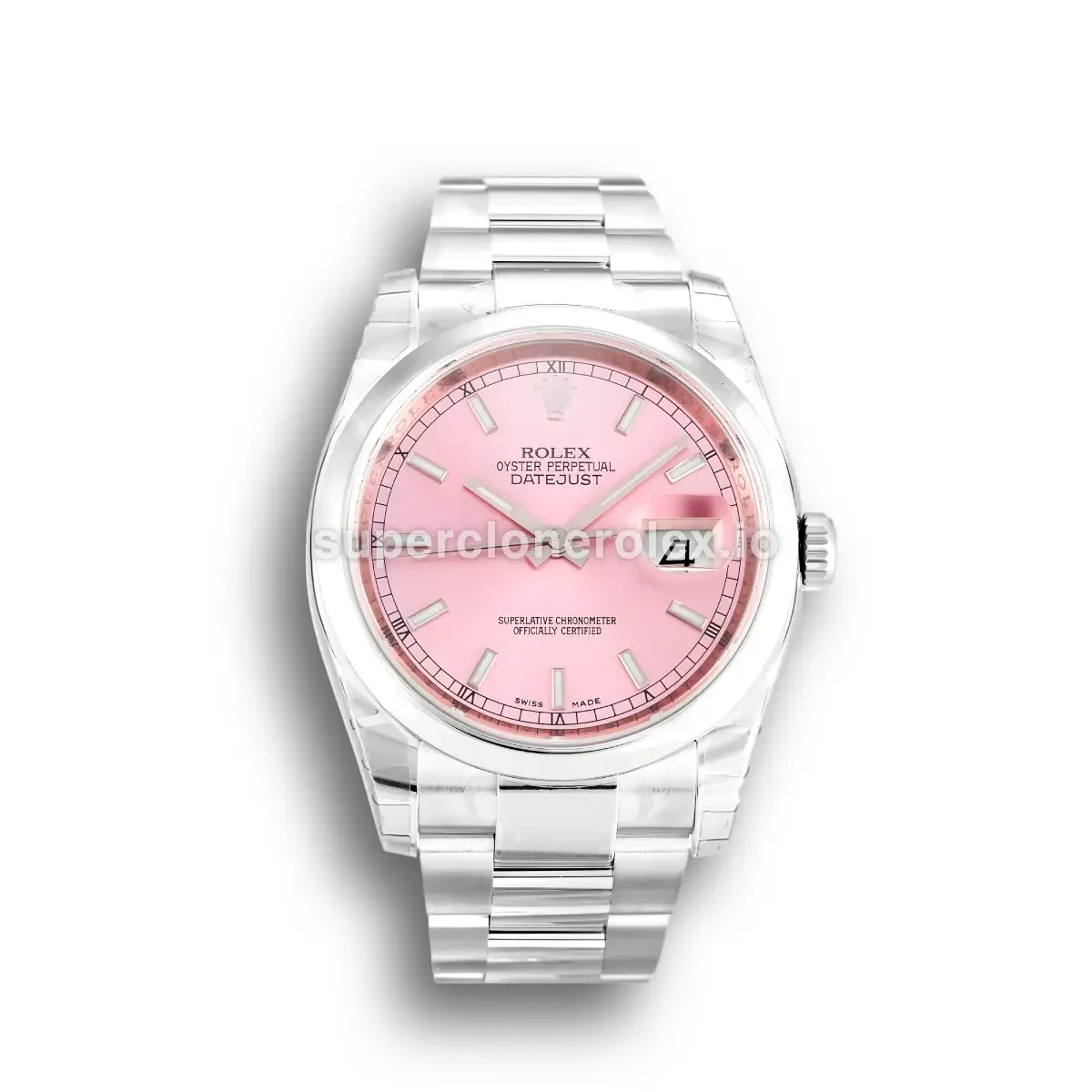 Rolex Datejust 116200 Stainless Steel 36mm Pink Dial replica watch