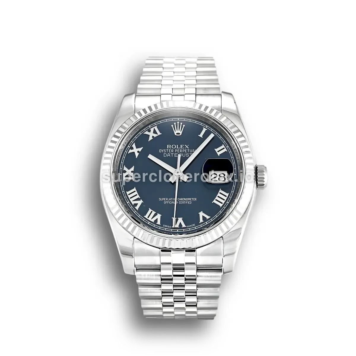 Rolex Datejust 116234 White Gold Bezel 36mm Blue Dial replica watch