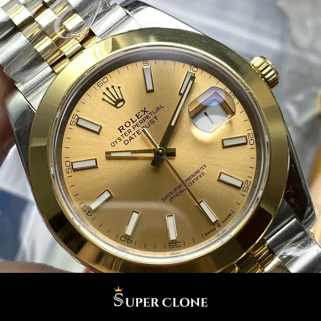 Datejust 126203, sapphire crystal, champagne dial