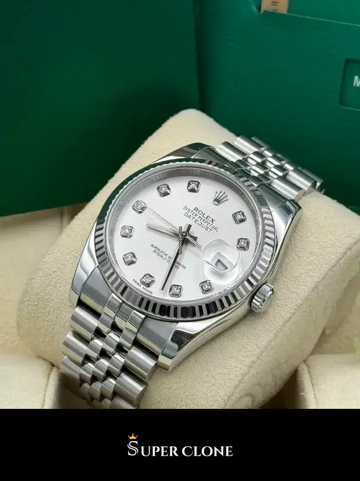 Rolex Datejust 126234, 36mm, stainless steel & white gold case