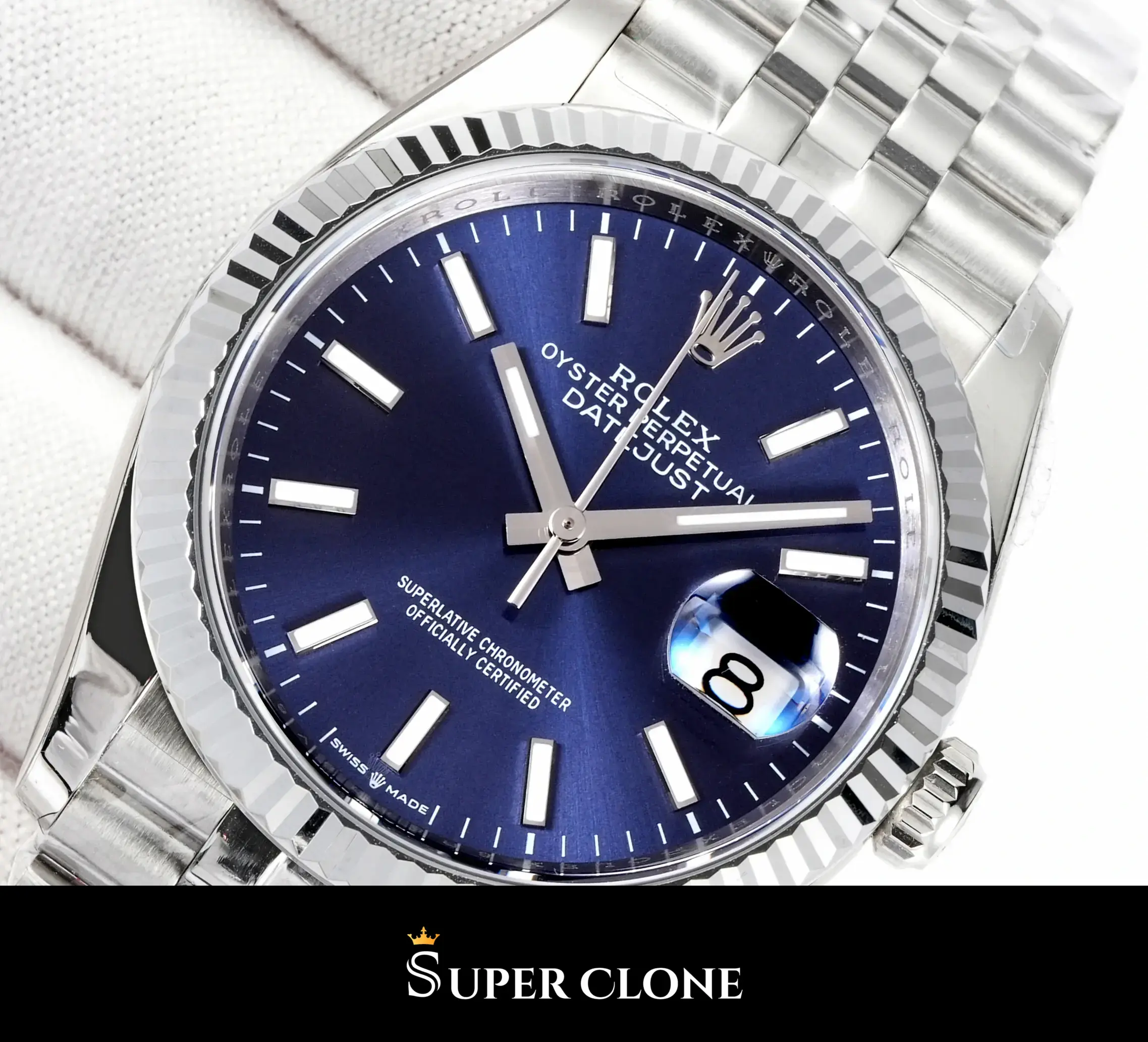 Datejust 126234, 904l steel case, fluted bezel