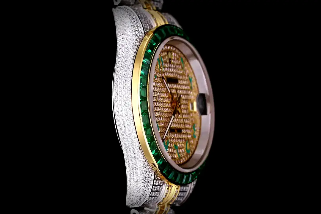 Rolex Datejust 126300 Swiss replica 41mm — crown and case detail