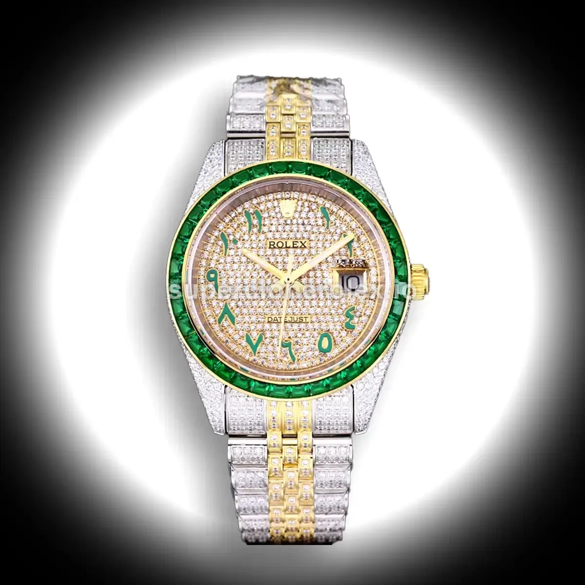 Datejust 126300 Swiss clone diamond dial — front view