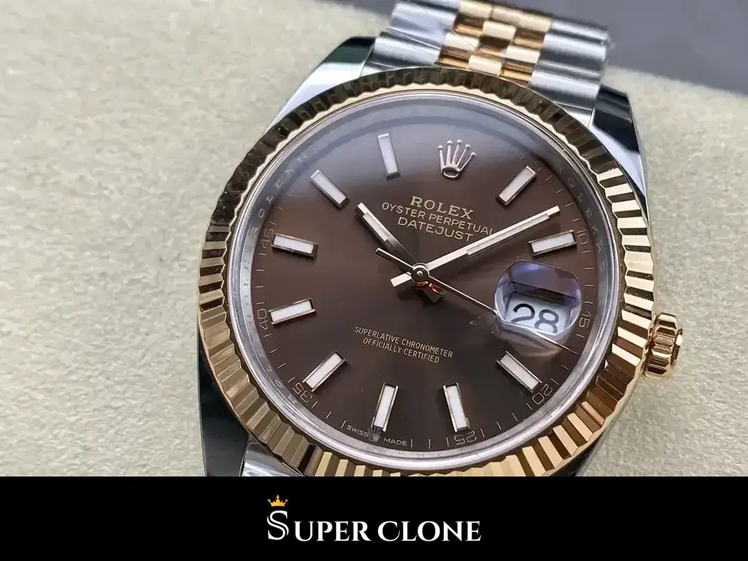 Datejust 126331, oystersteel & everose gold case, everose gold fluted bezel