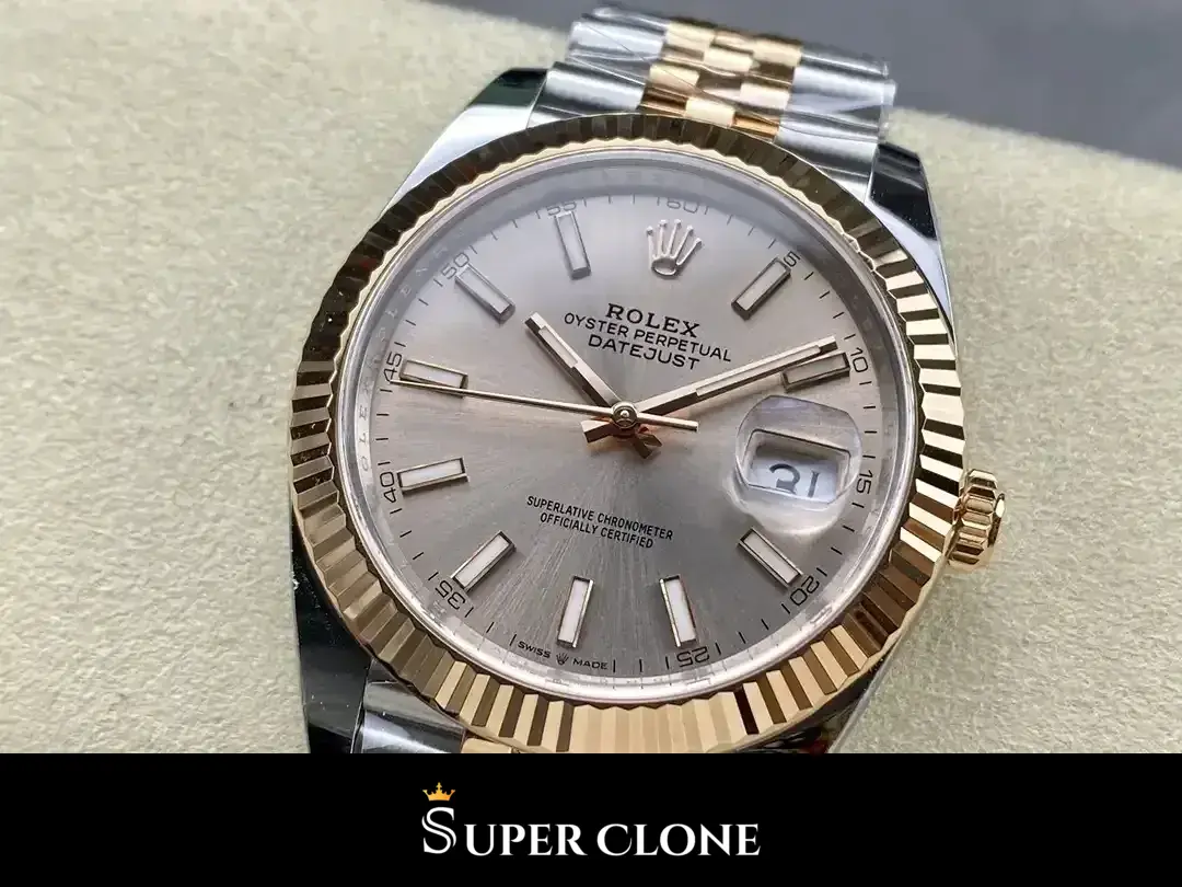 Rolex Datejust 126331, everose gold fluted bezel, sapphire crystal