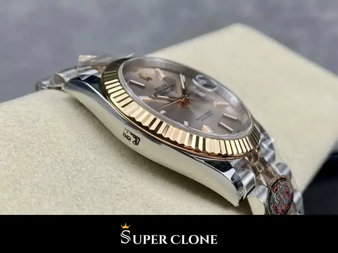 Datejust 126331, oystersteel & everose gold case, everose gold fluted bezel