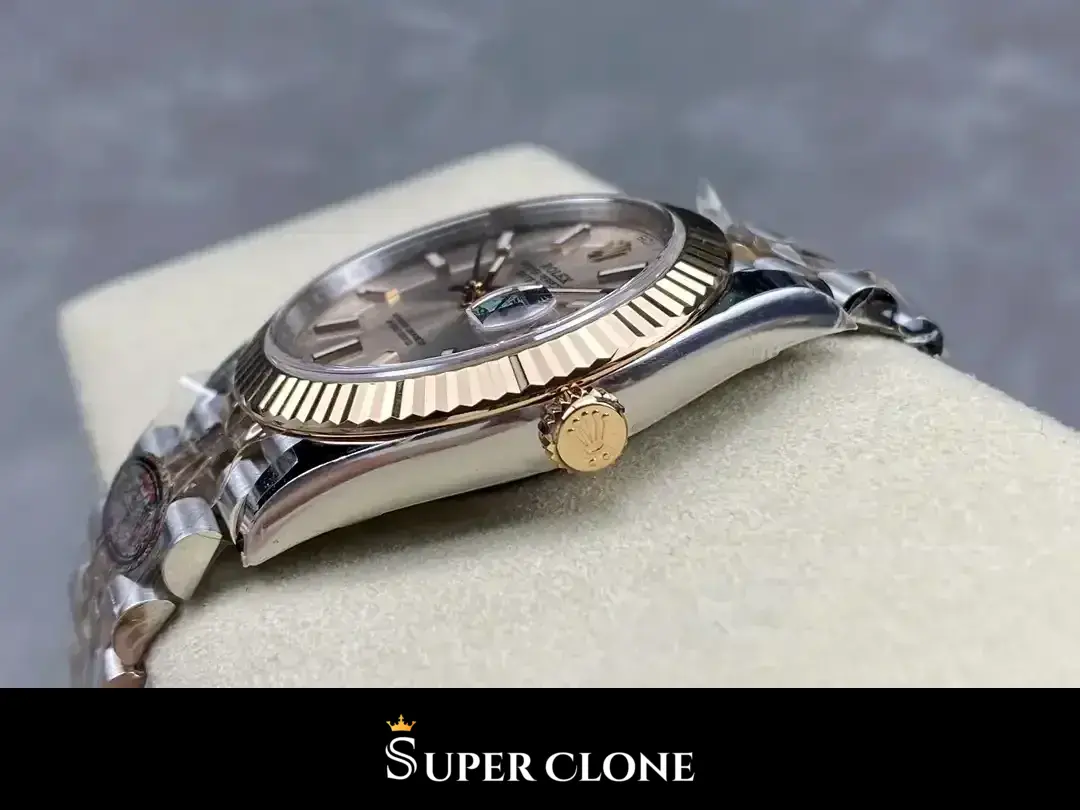 Rolex Datejust 126331, everose gold fluted bezel, jubilee bracelet