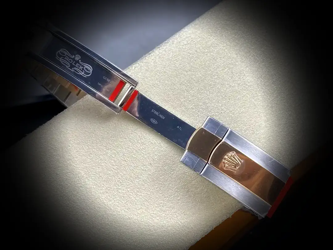 Datejust 116333 super clone rose gold dial — angled view