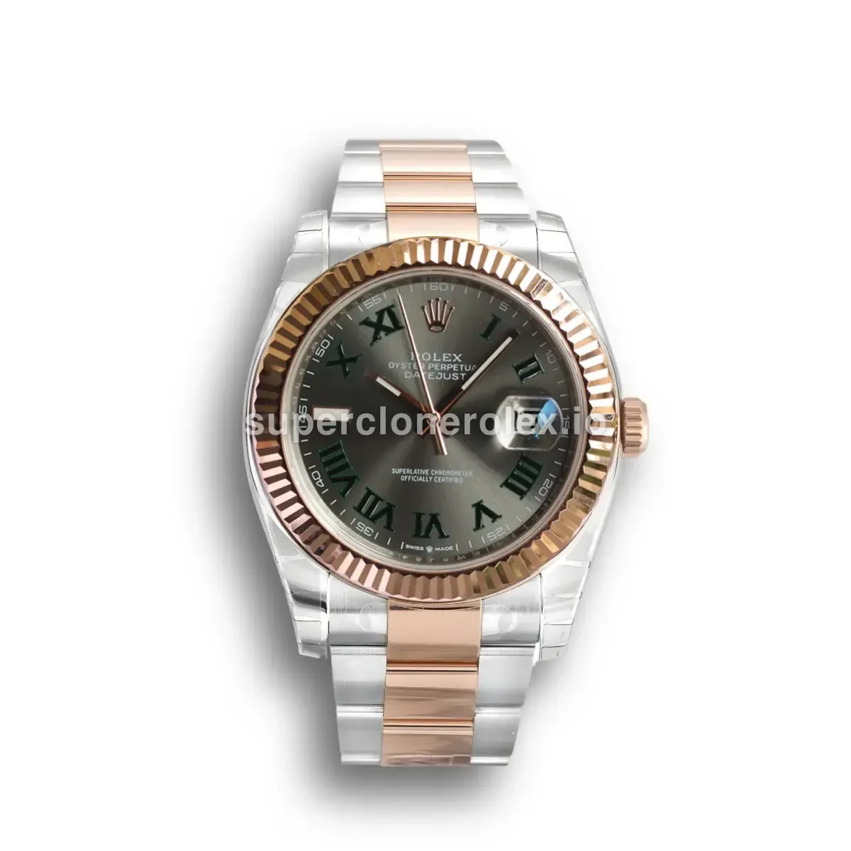 Rolex Datejust 126331 super clone slate dial, front view