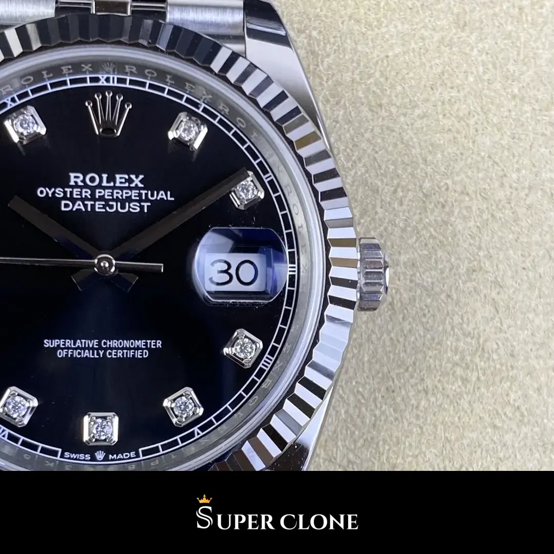 Rolex Datejust 126334, sapphire crystal, black dial