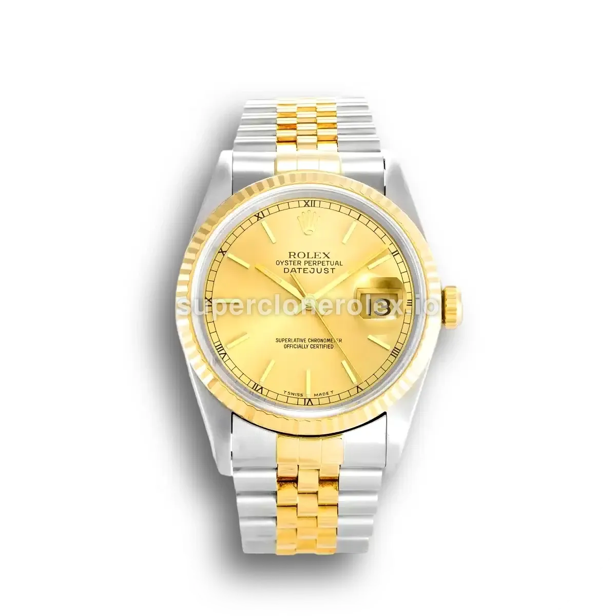 Rolex Datejust 16233 - 36mm Gold Dial Classic Watch replica watch