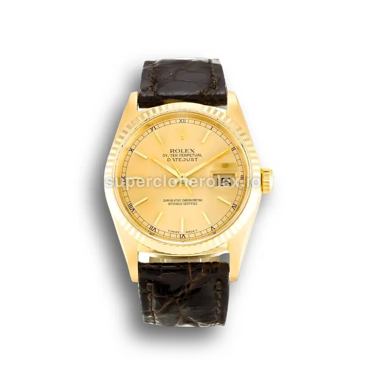 Rolex Datejust 16238 Yellow Gold 36mm Champagne Dial replica watch