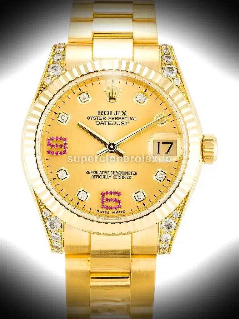 Rolex Datejust Mid Size 31mm Champagne Dial 178238 replica watch