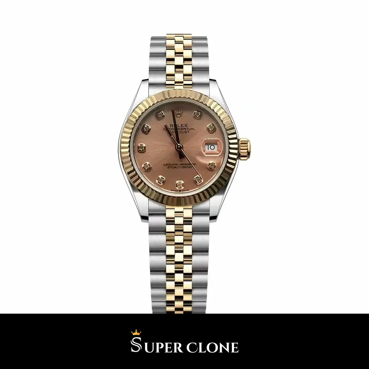 Rolex Datejust 278271, Everose Two-Tone, Pink Diamond Dial
