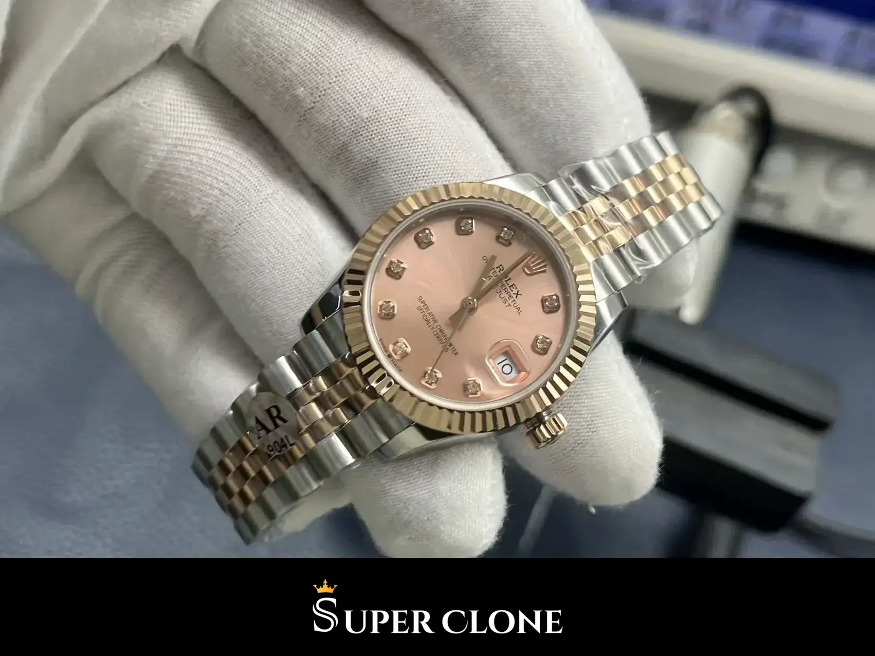 Datejust 278271, 31mm, everose gold fluted bezel
