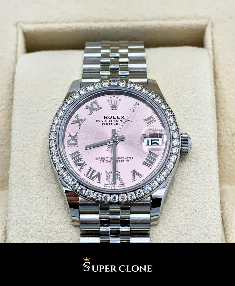 Datejust 278384RBR, pink dial, 904l steel case