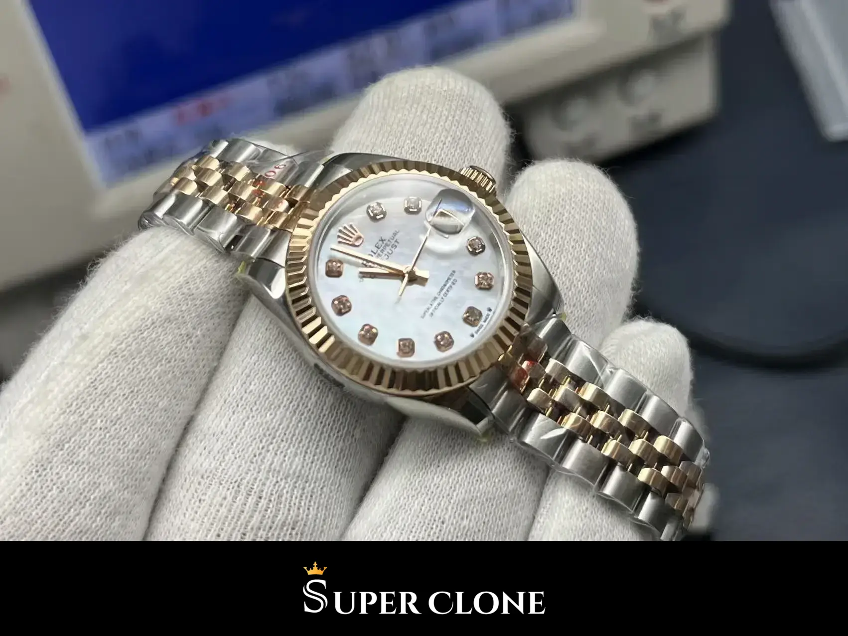 Datejust 279171, yellow gold fluted bezel, sapphire crystal