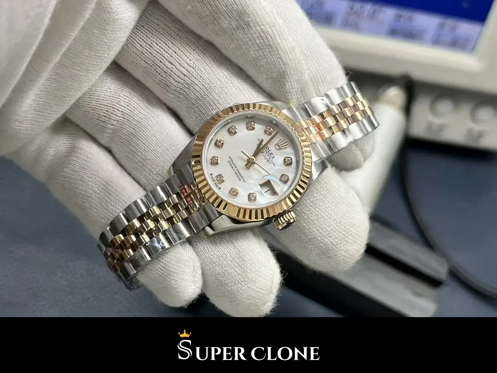 Datejust 279171, yellow gold fluted bezel, jubilee bracelet