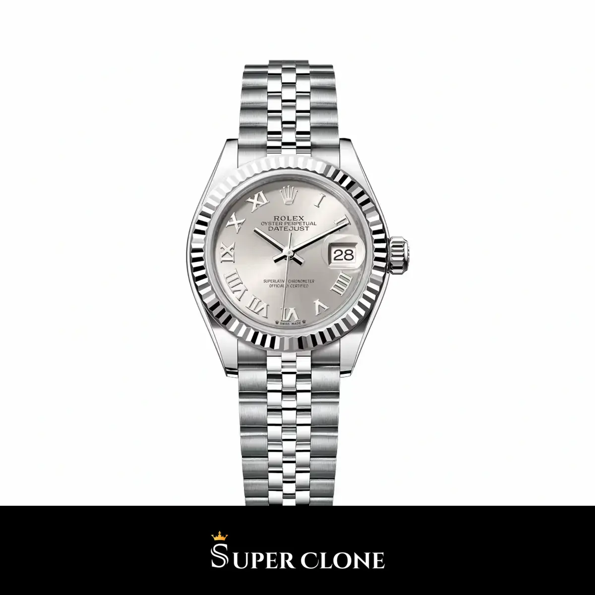 Rolex Datejust 279174, Silver Roman-Numeral Dial