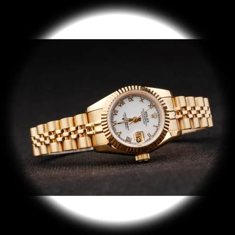 Lady-Datejust SRL100 1:1 super clone white dial — caseback detail
