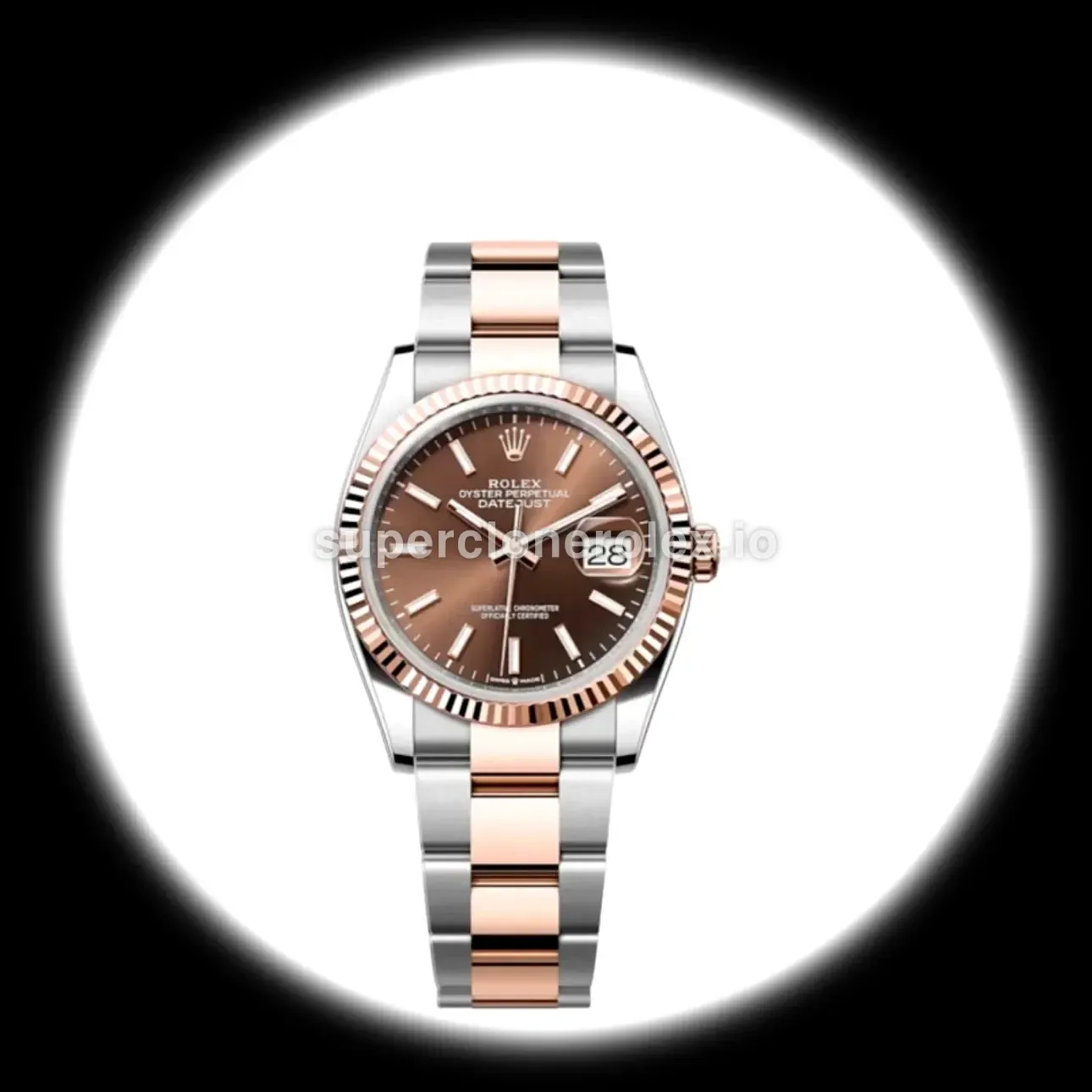 Rolex Datejust 126231 36mm – Chocolate Dial with Rose Gold replica watch