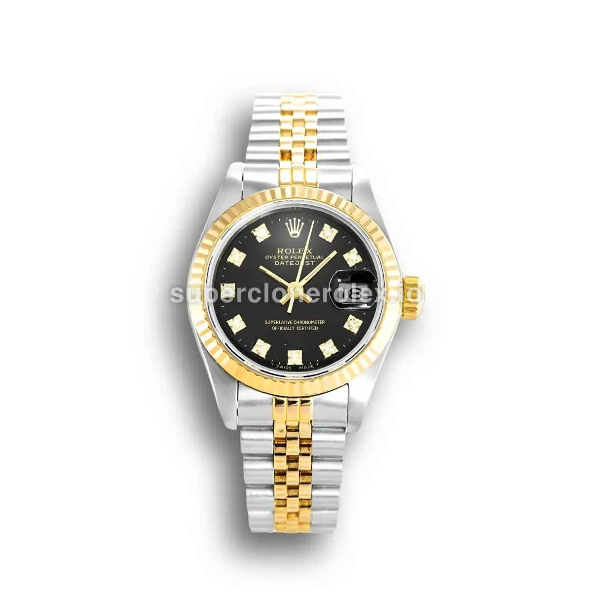 Rolex Datejust 69173 - 26mm Black Dial Two-Tone replica watch