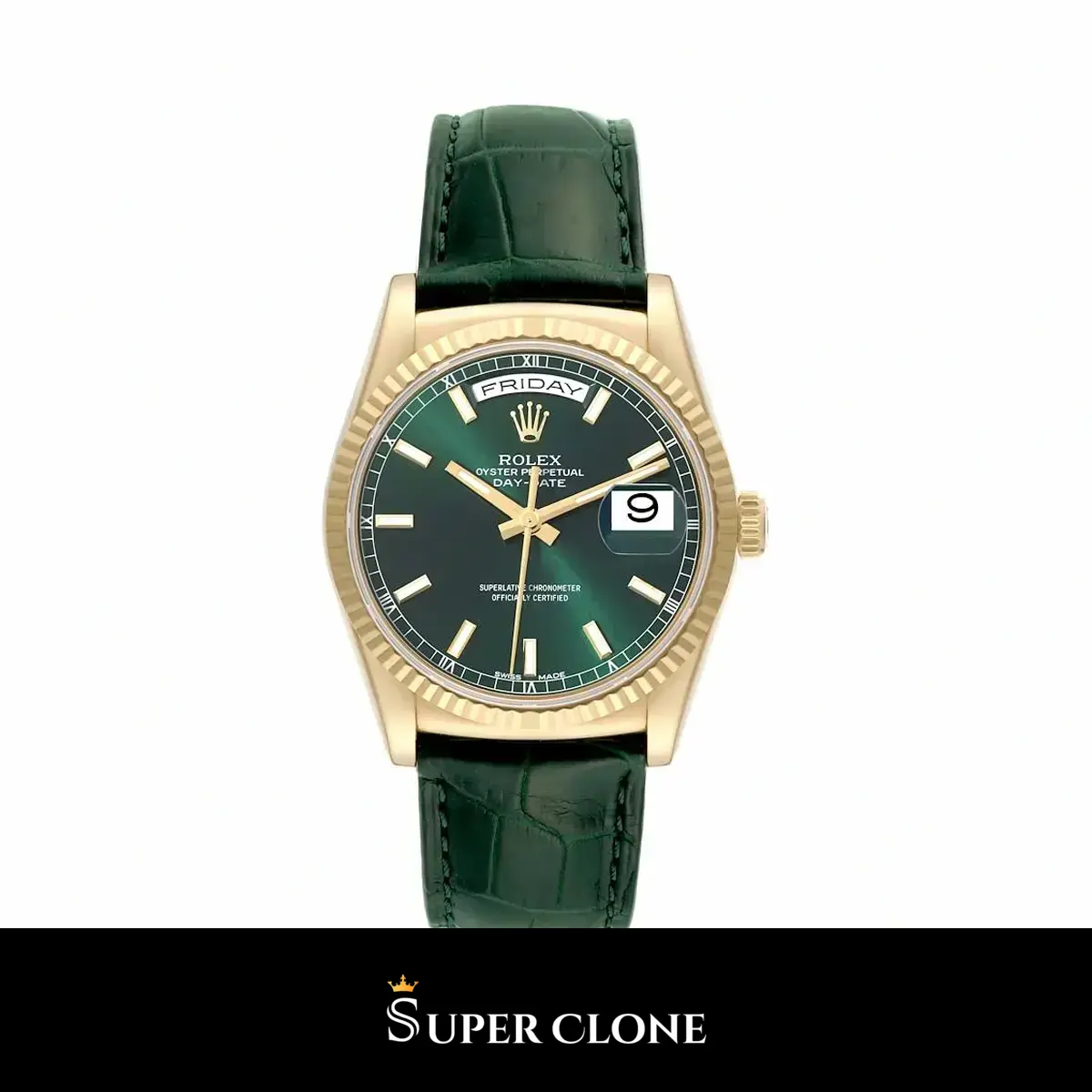 Rolex Day-Date 118138 36mm Green Dial